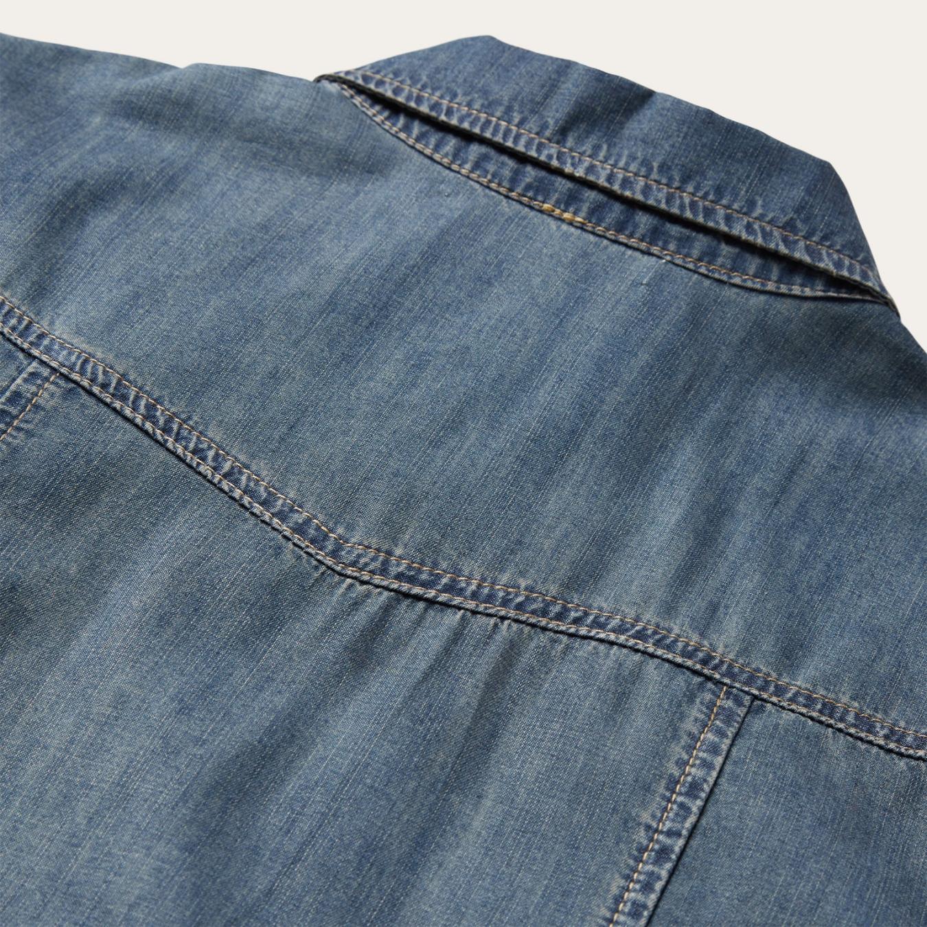 Women Denim Shirts | Stetson Boyfriend Fit Denim Shirt Blue