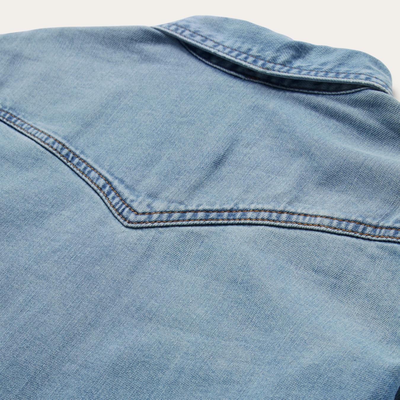 Women Denim Shirts | Stetson Loose Fit Denim Shirt Blue