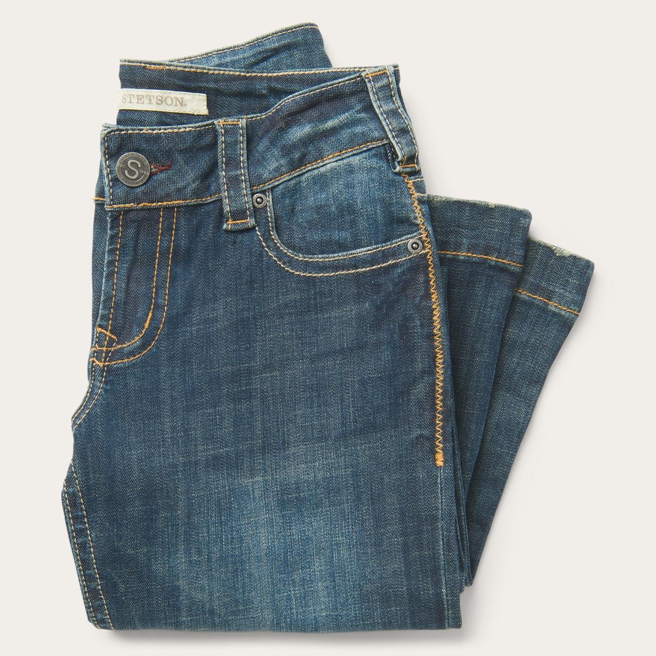 Women Denim | Stetson 214 City Trouser Jeans In Medium Wash Blue