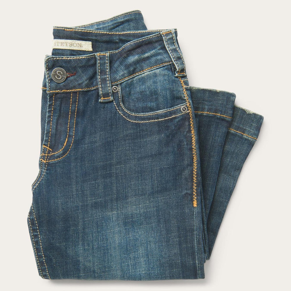 Women Denim | Stetson 214 City Trouser Jeans In Medium Wash Blue