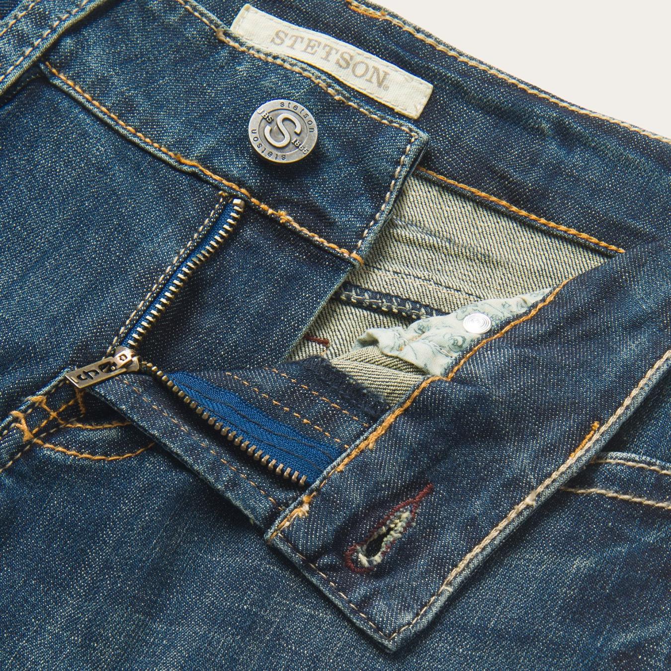 Women Denim | Stetson 214 City Trouser Jeans In Medium Wash Blue