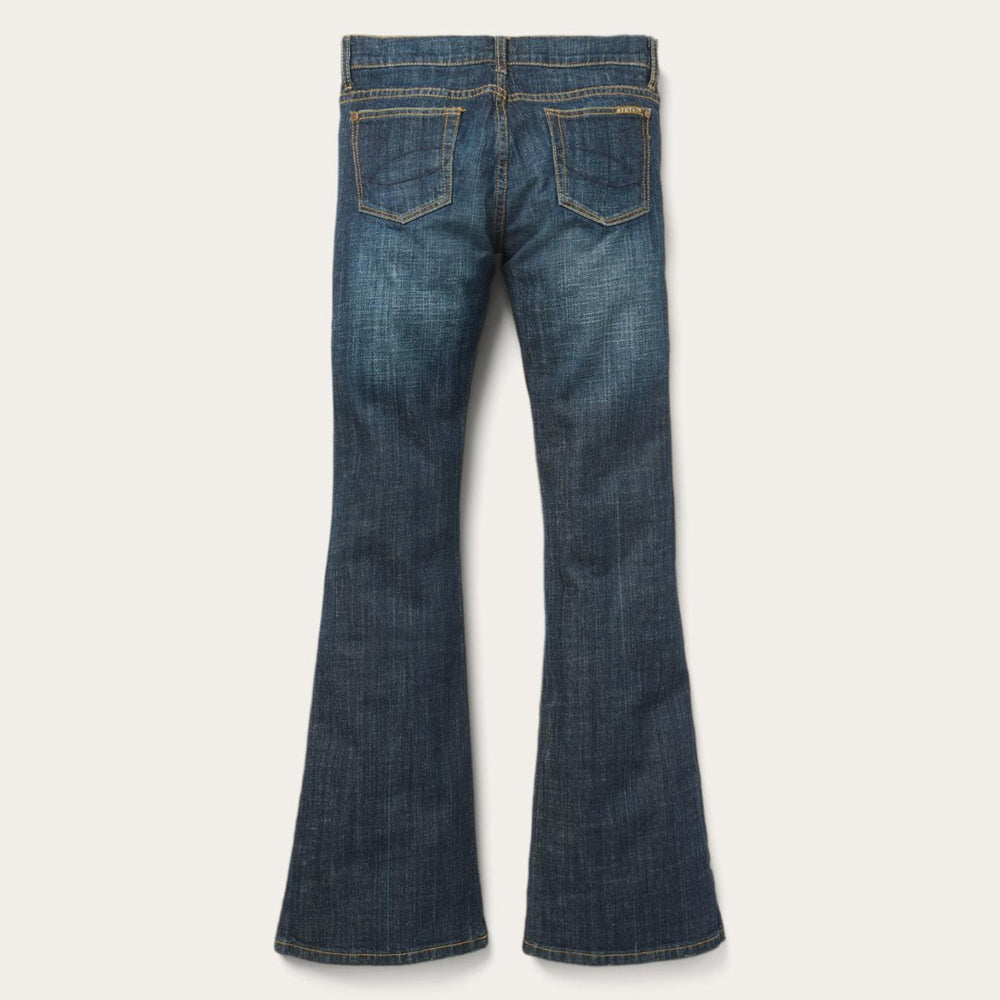 Women Denim | Stetson 816 Classic Boot Cut Jeans In Dark Wash Blue