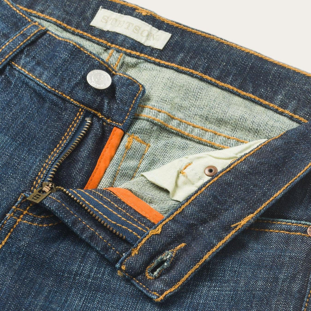 Women Denim | Stetson 816 Classic Boot Cut Jeans In Dark Wash Blue