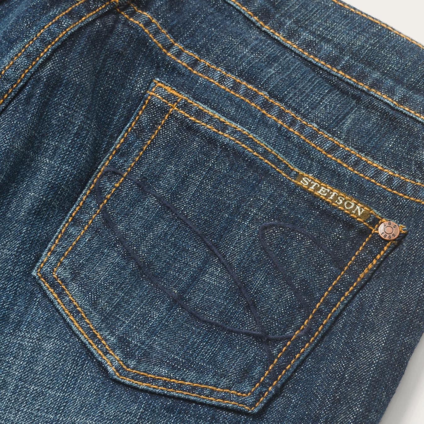 Women Denim | Stetson 816 Classic Boot Cut Jeans In Dark Wash Blue