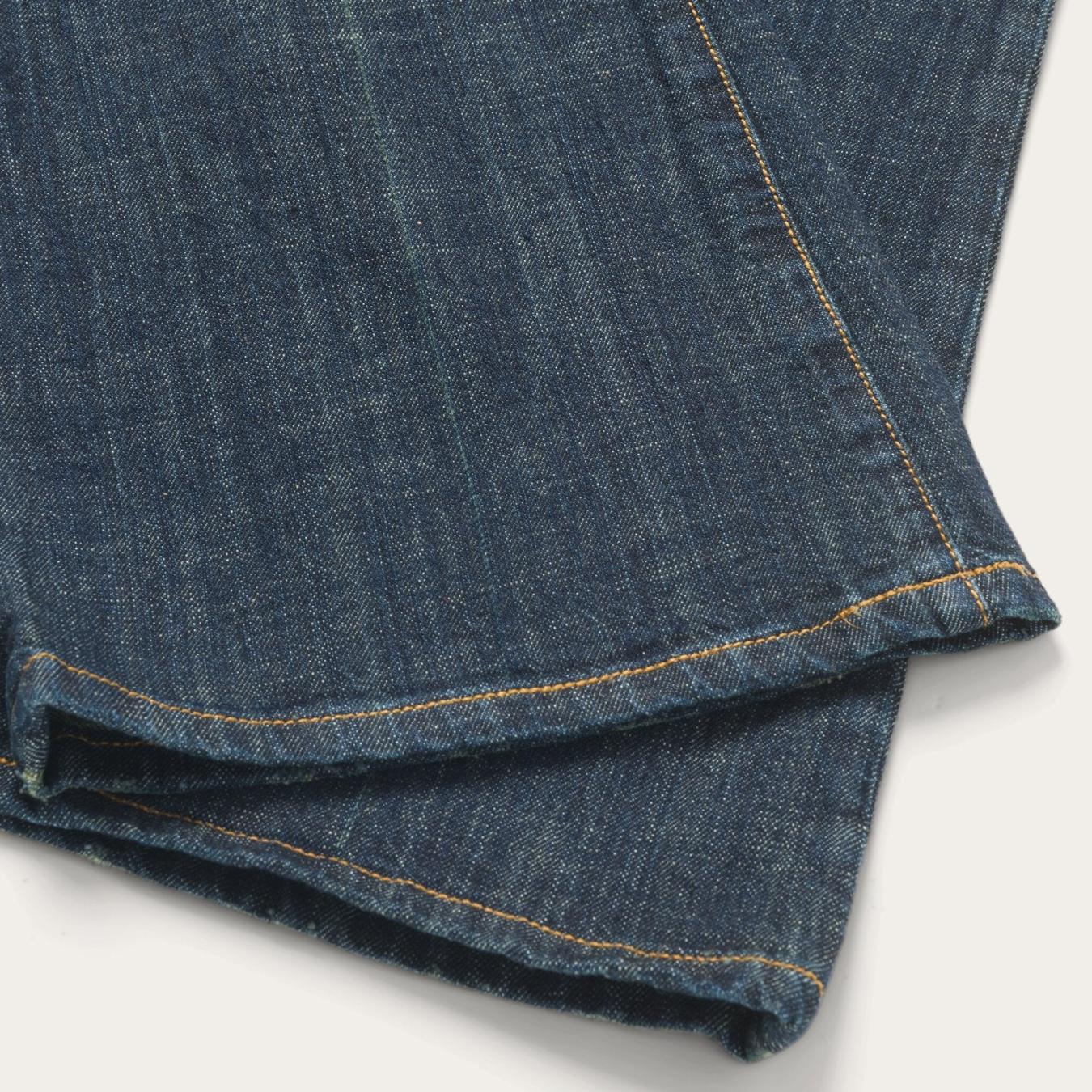 Women Denim | Stetson 816 Classic Boot Cut Jeans In Dark Wash Blue