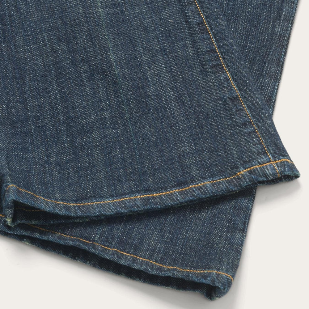 Women Denim | Stetson 816 Classic Boot Cut Jeans In Dark Wash Blue