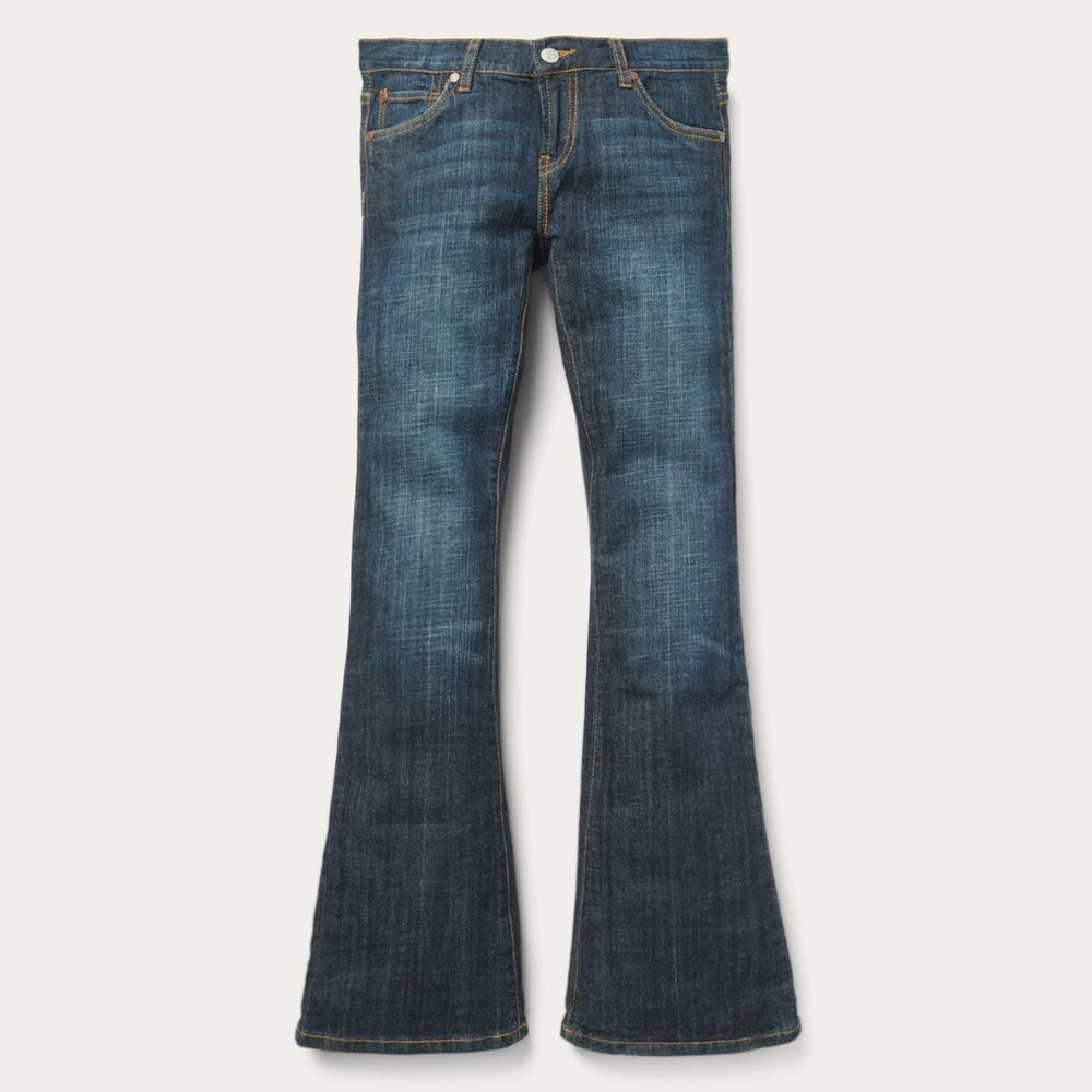 Women Denim | Stetson 816 Classic Boot Cut Jeans In Dark Wash Blue