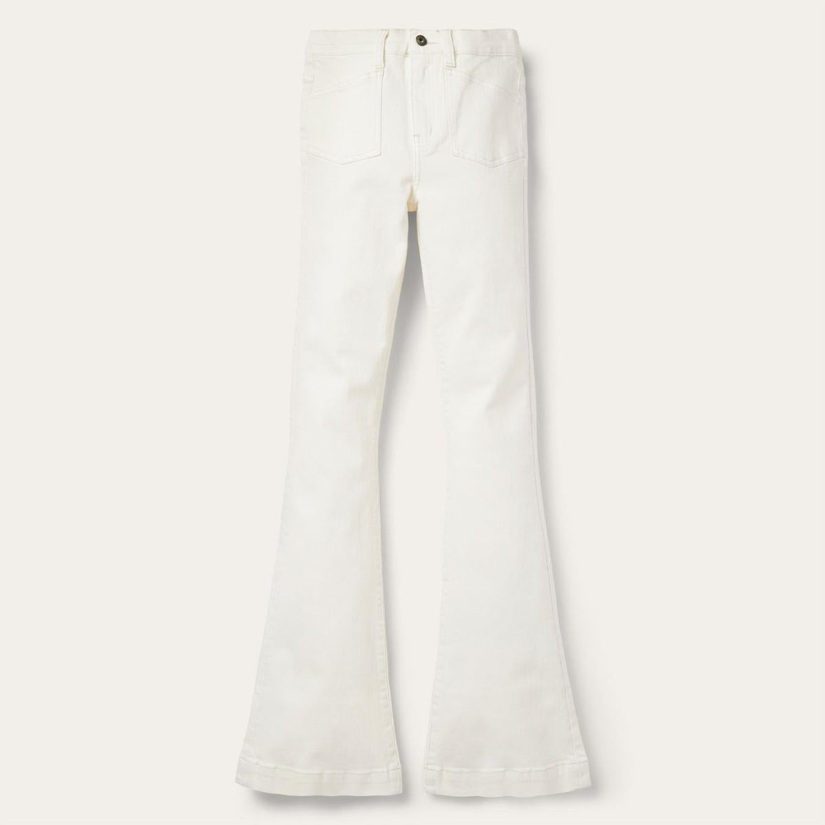 Women Denim | Stetson 921 High Rise Flare Fit Jean White