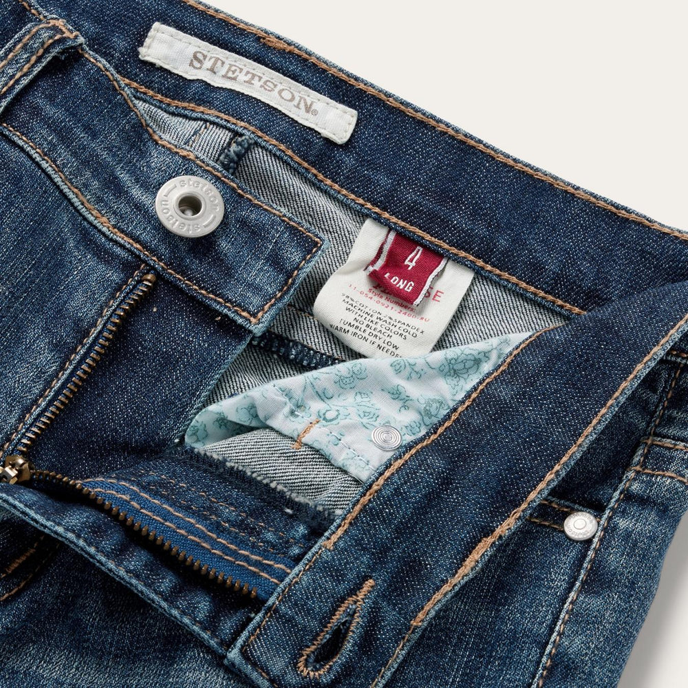Women Denim | Stetson 921 High Rise Flare Jeans Blue