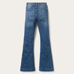 Women Denim | Stetson High Waist Flare Jean Blue