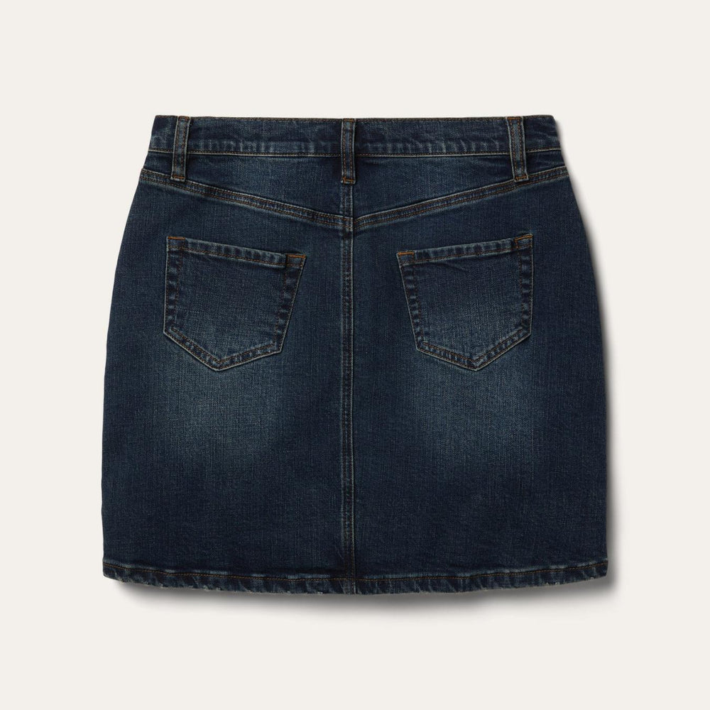 Women Denim | Stetson Stretch Denim 5-Pocket Skirt Blue
