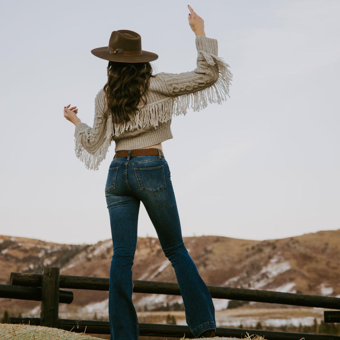 Women Fringe Jackets | Stetson Cream Fringed Cardigan Tan