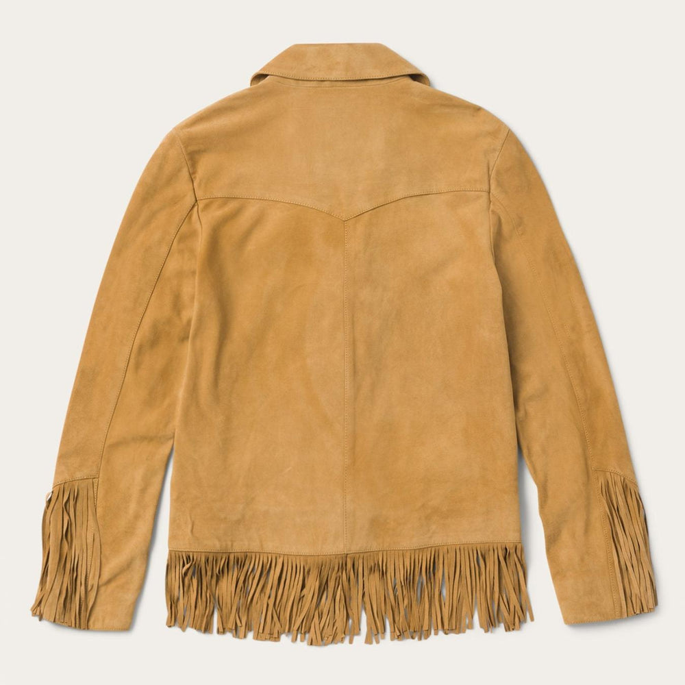 Women Fringe Jackets | Stetson Fringe Suede Jacket Tan
