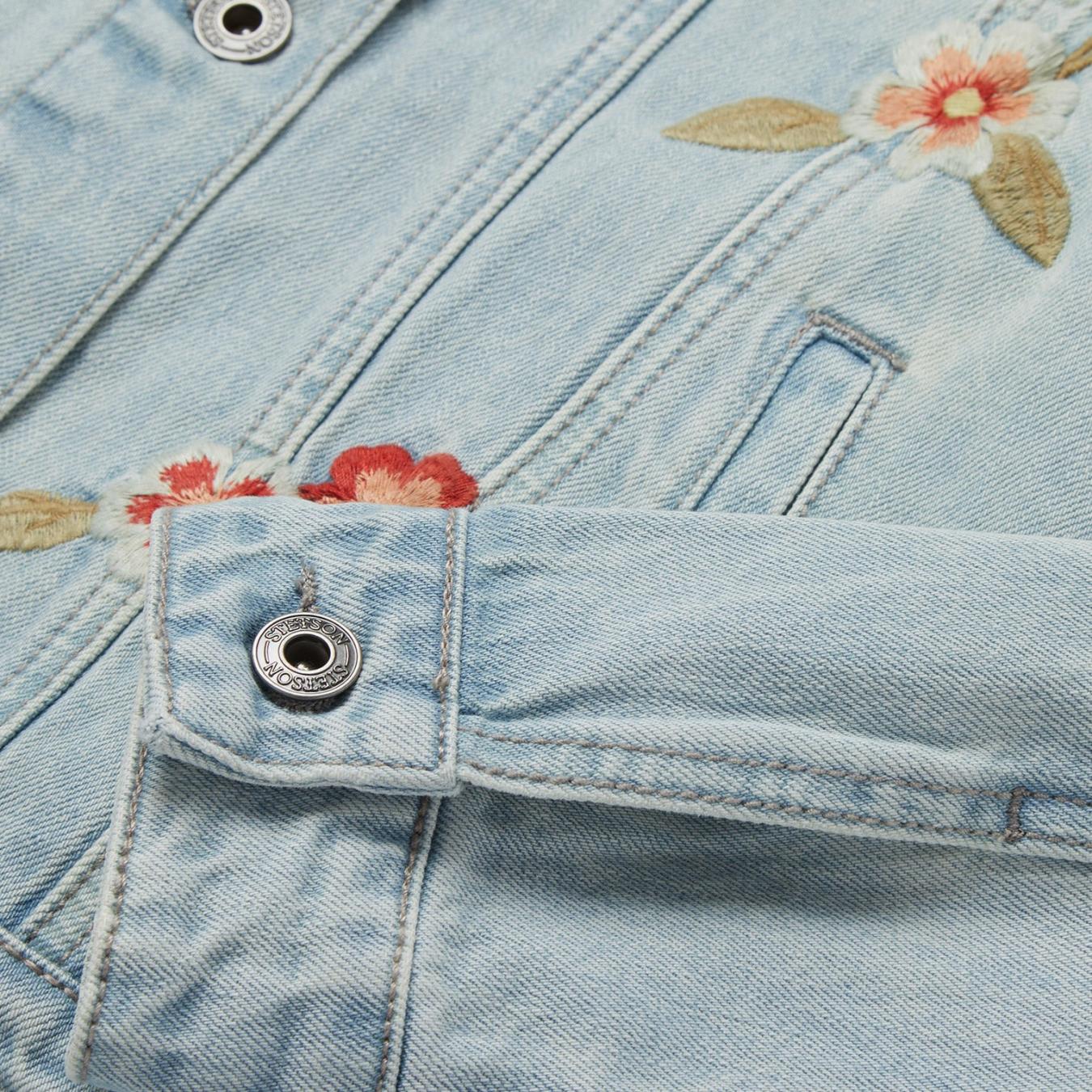 Women Jackets | Stetson Embroidered Denim Jacket Blue
