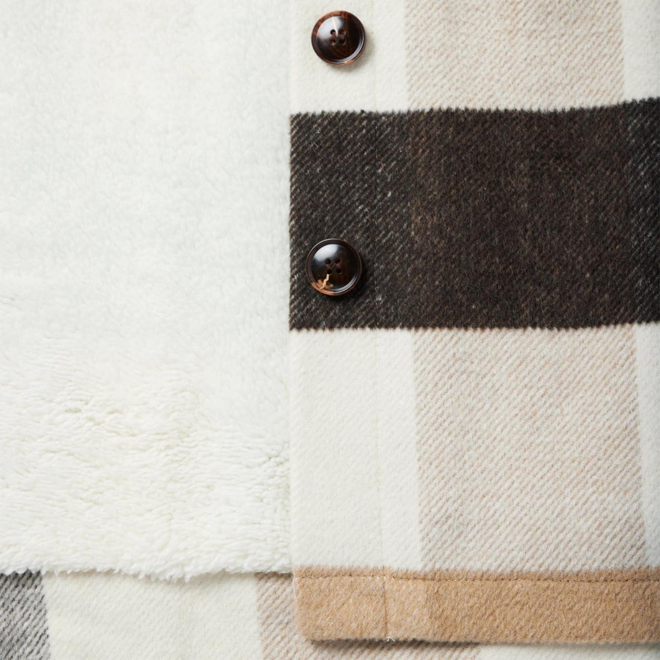 Women Jackets | Stetson Oversize Plaid Shirt Jacket Brown