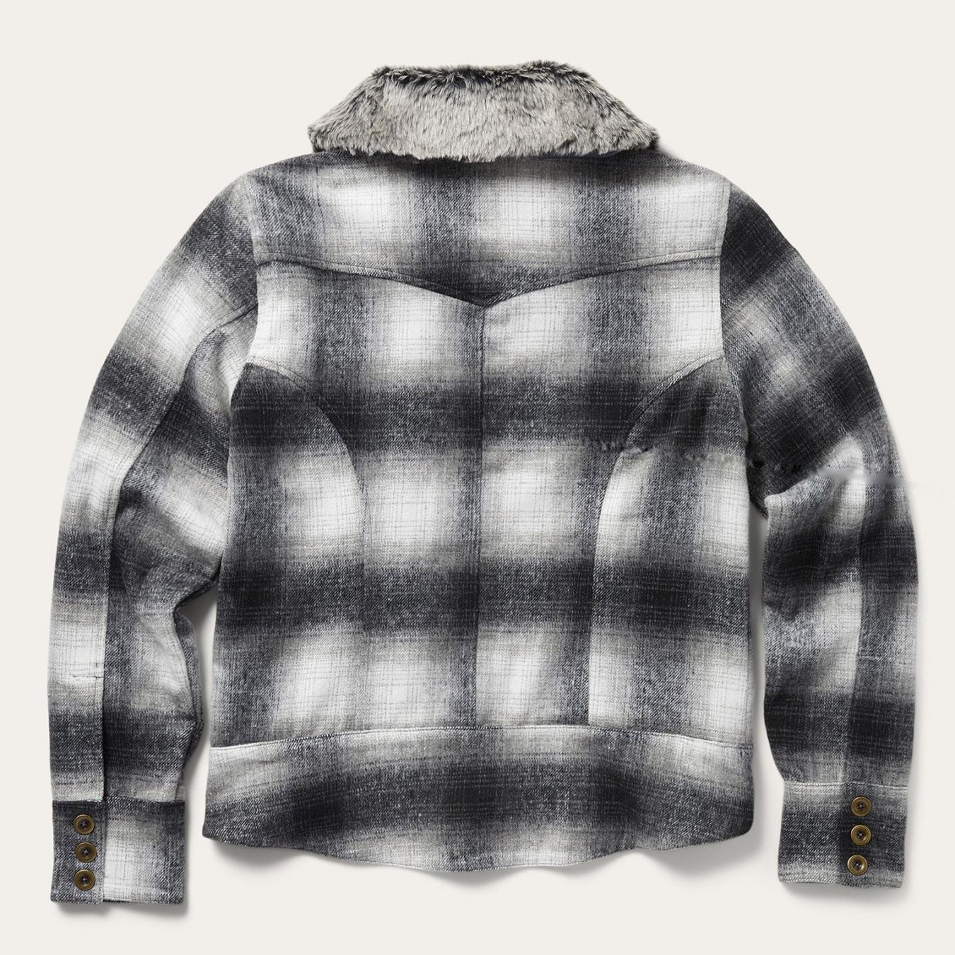 Women Jackets | Stetson Plaid Cropped Jacket Black