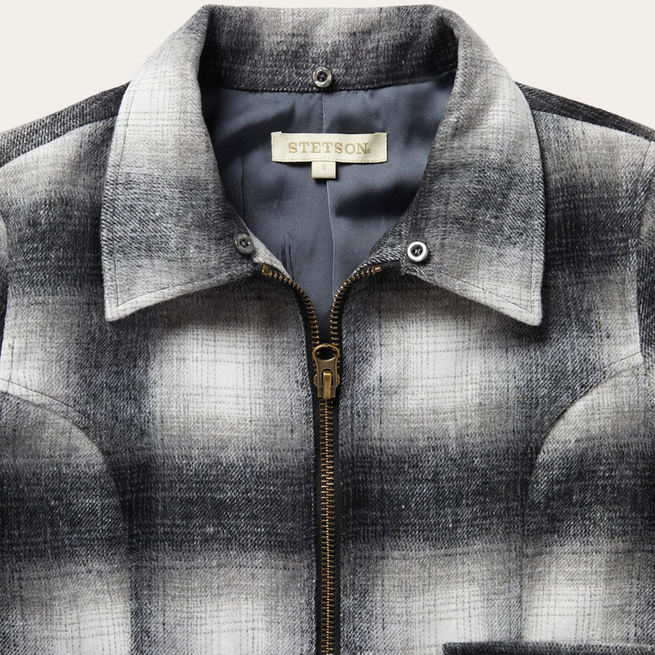 Women Jackets | Stetson Plaid Cropped Jacket Black