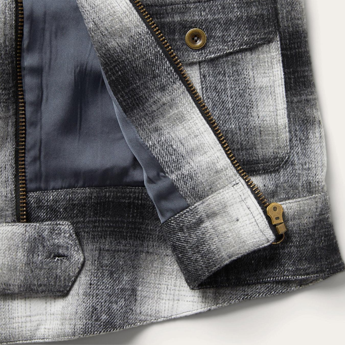 Women Jackets | Stetson Plaid Cropped Jacket Black
