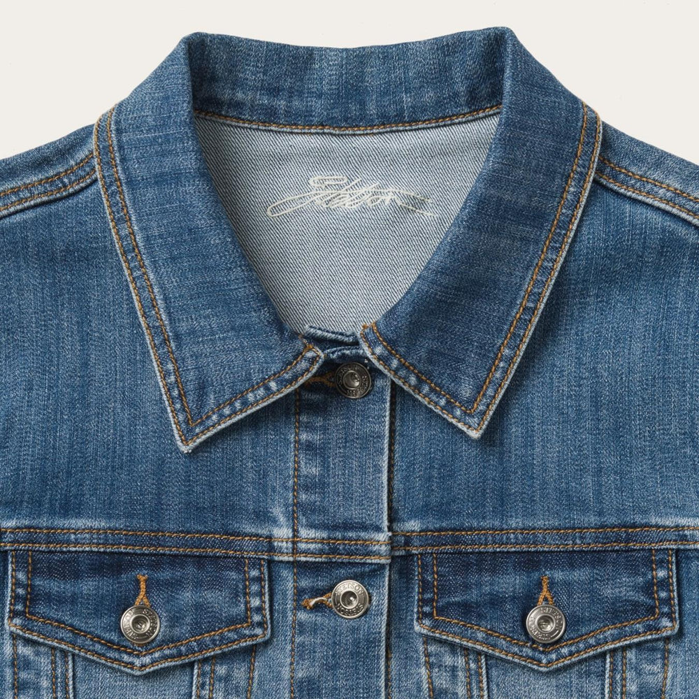 Women Jackets | Stetson Stetson Stretch Denim Jacket Blue