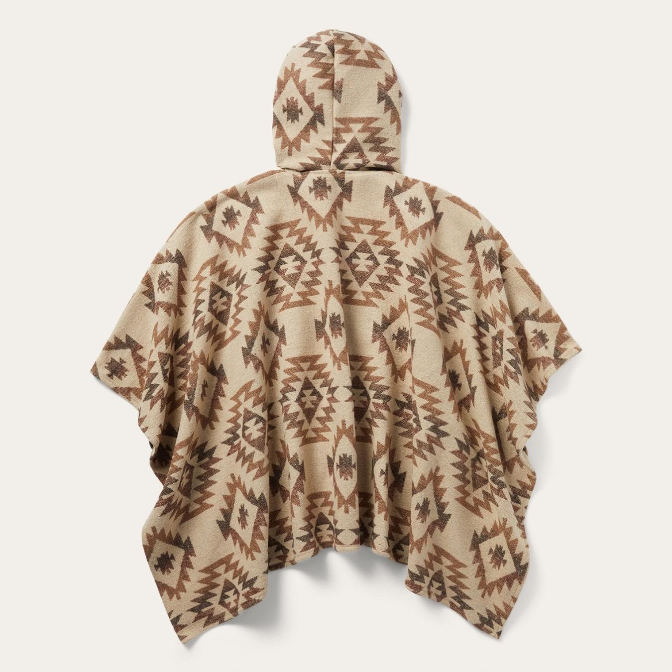 Women Jackets | Stetson Tan Aztec Poncho Brown