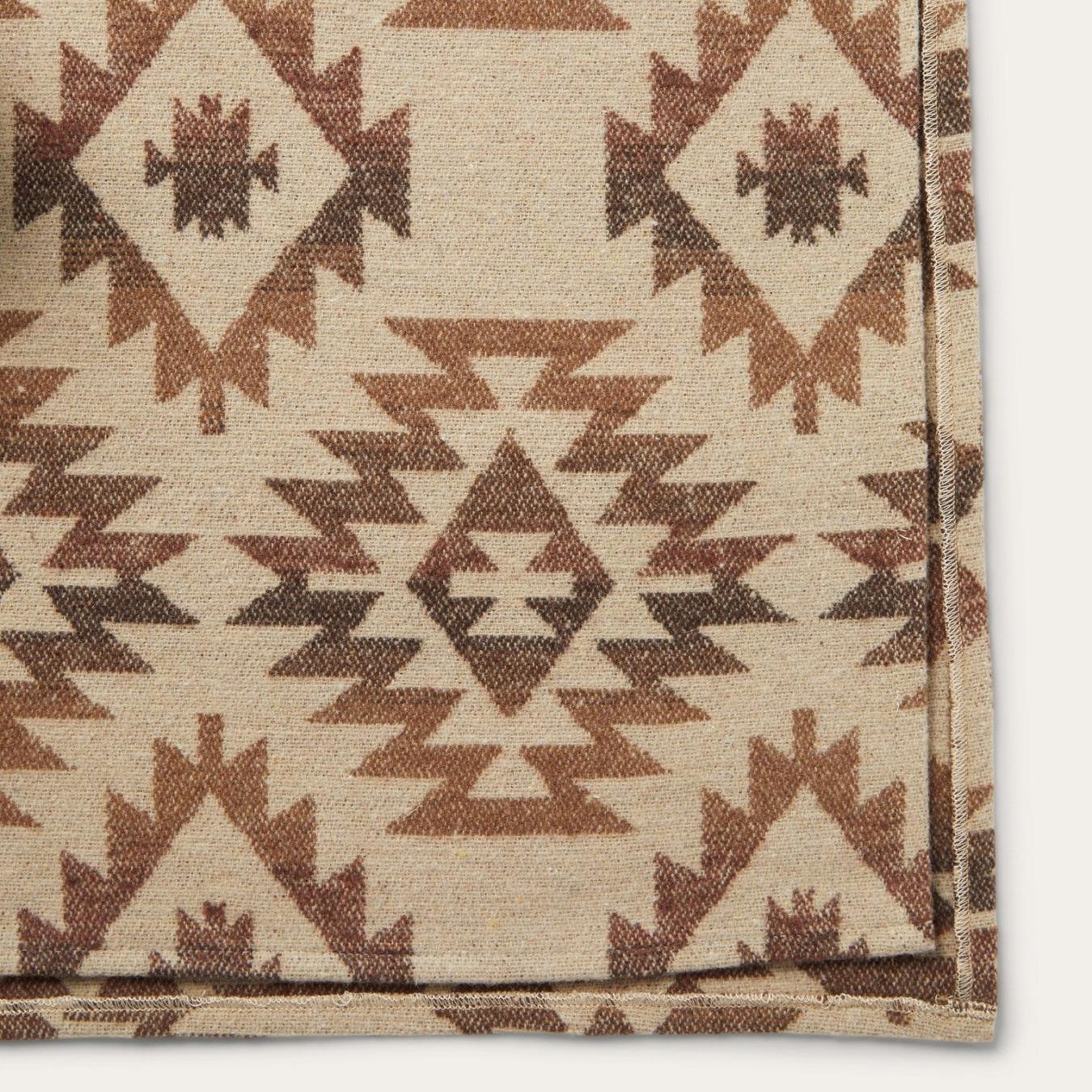 Women Jackets | Stetson Tan Aztec Poncho Brown