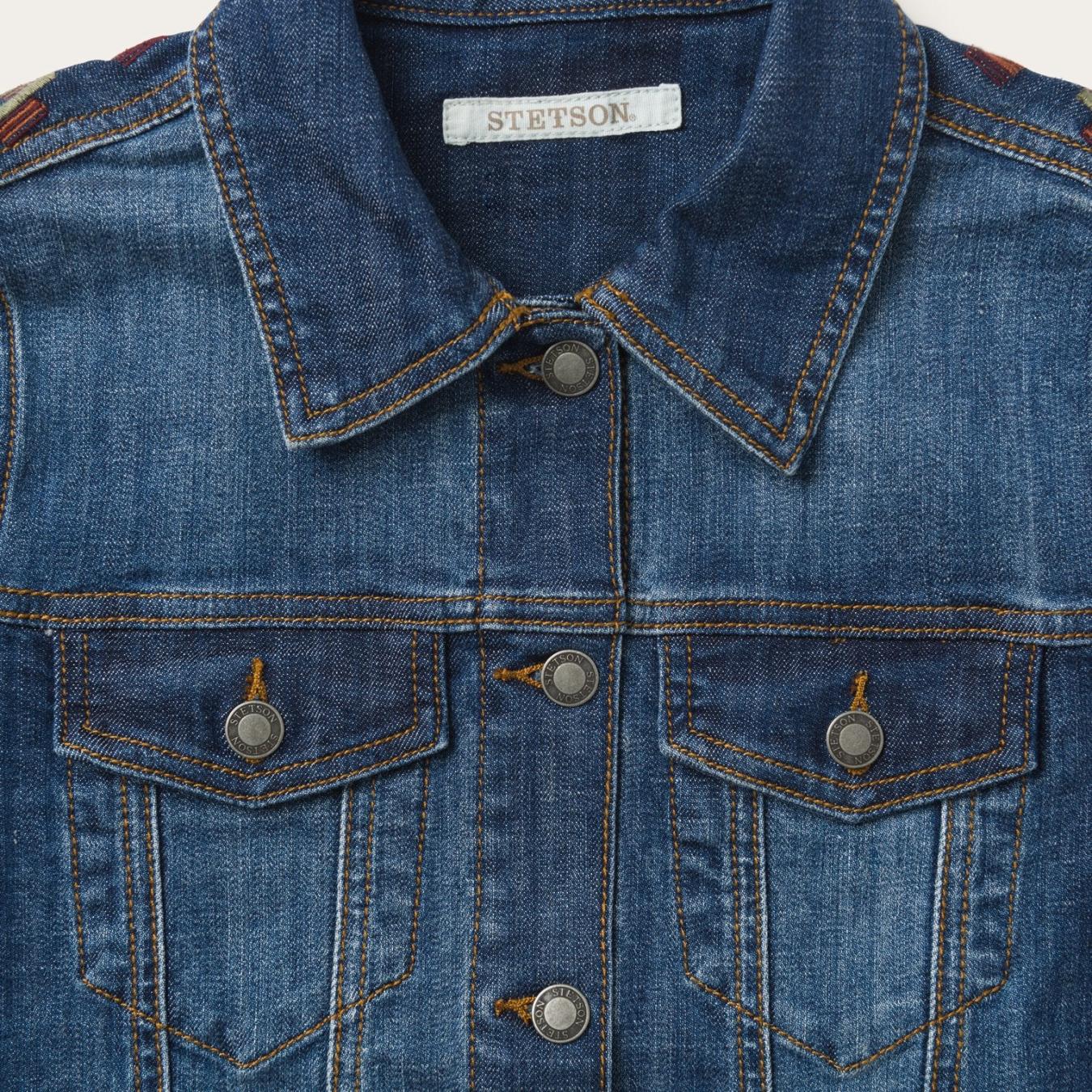Women Jackets | Stetson Western Denim Jacket Blue