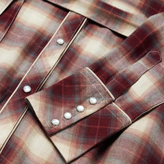 Women Midi | Stetson Black Cherry Plaid Shirt Dress Red