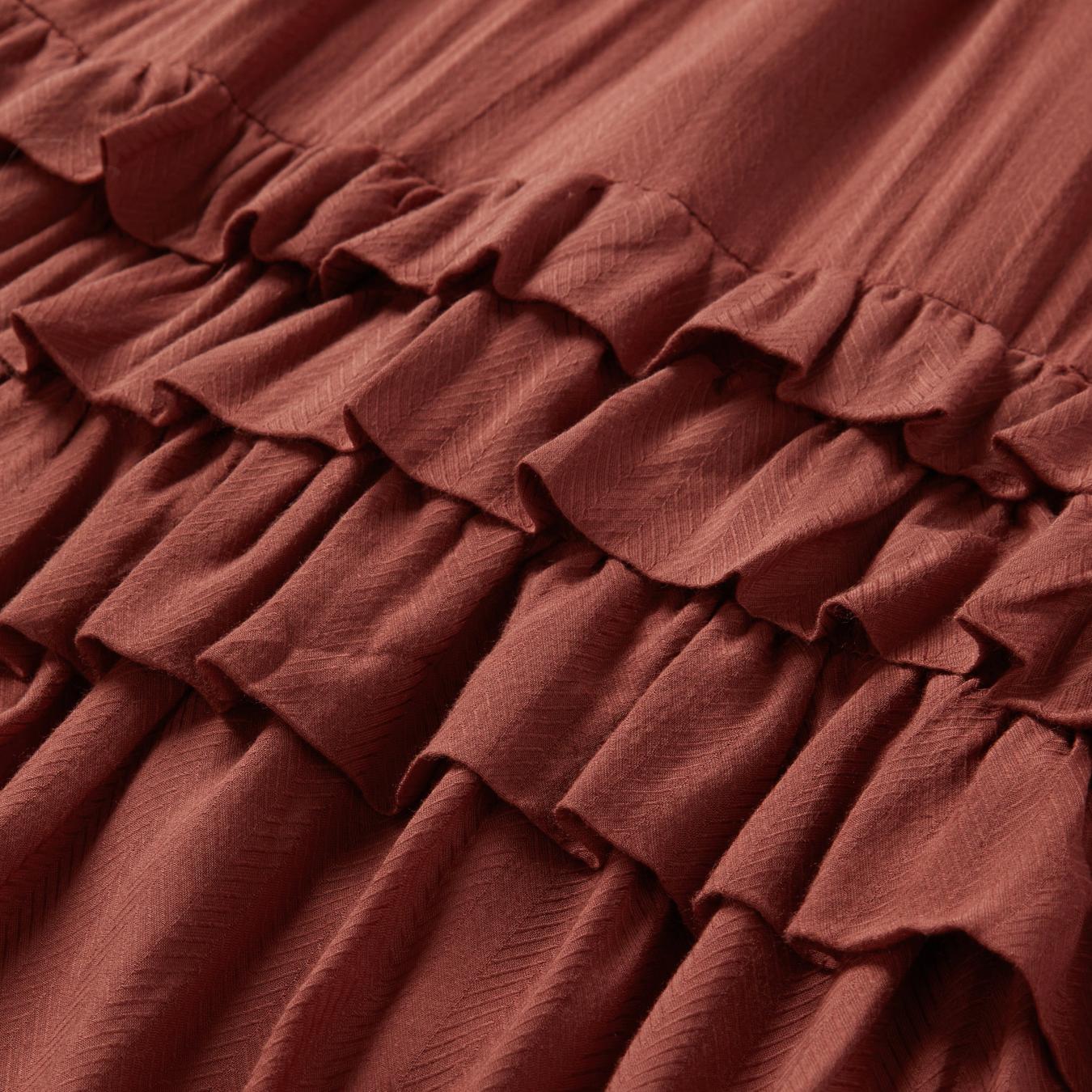 Women Midi | Stetson Cinnamon Herringbone Dress Brown