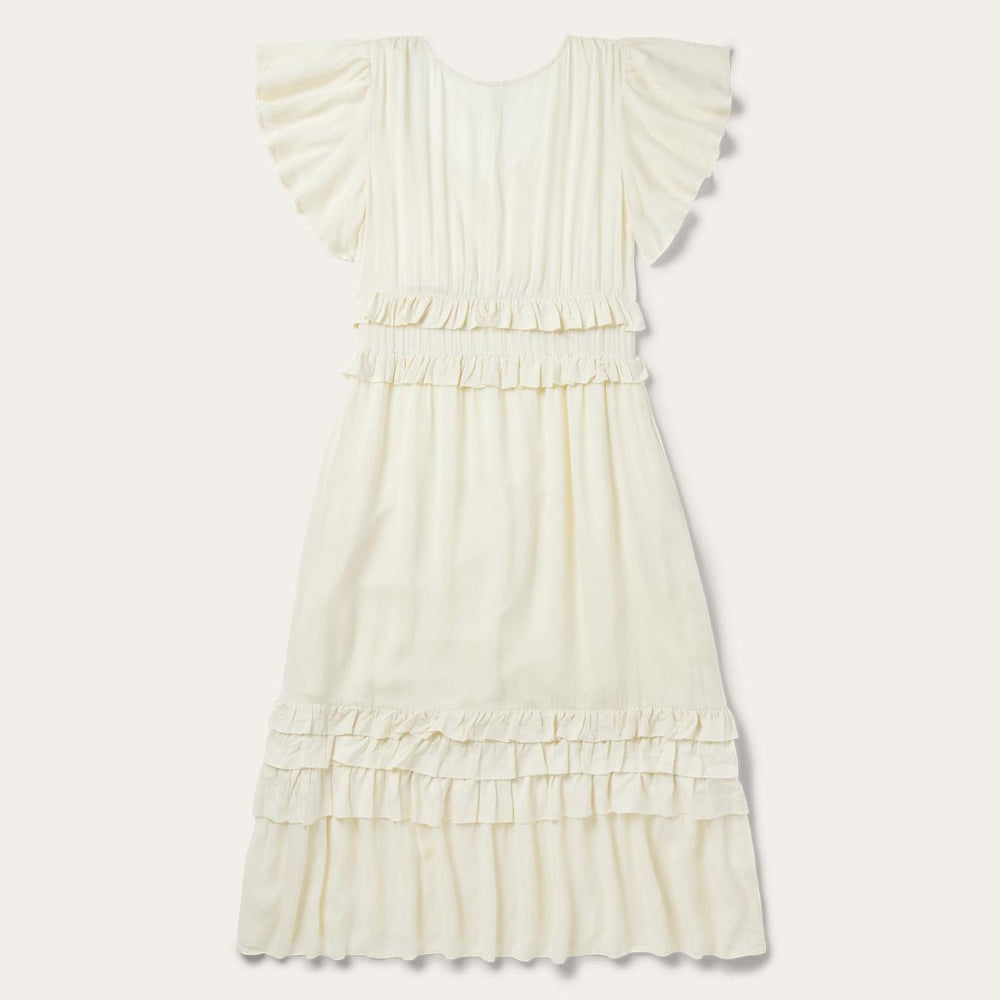 Women Midi | Stetson Cream Herringbone Dress White