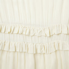 Women Midi | Stetson Cream Herringbone Dress White