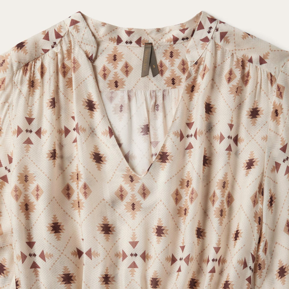 Women Midi | Stetson Gaucho Herringbone Dress White