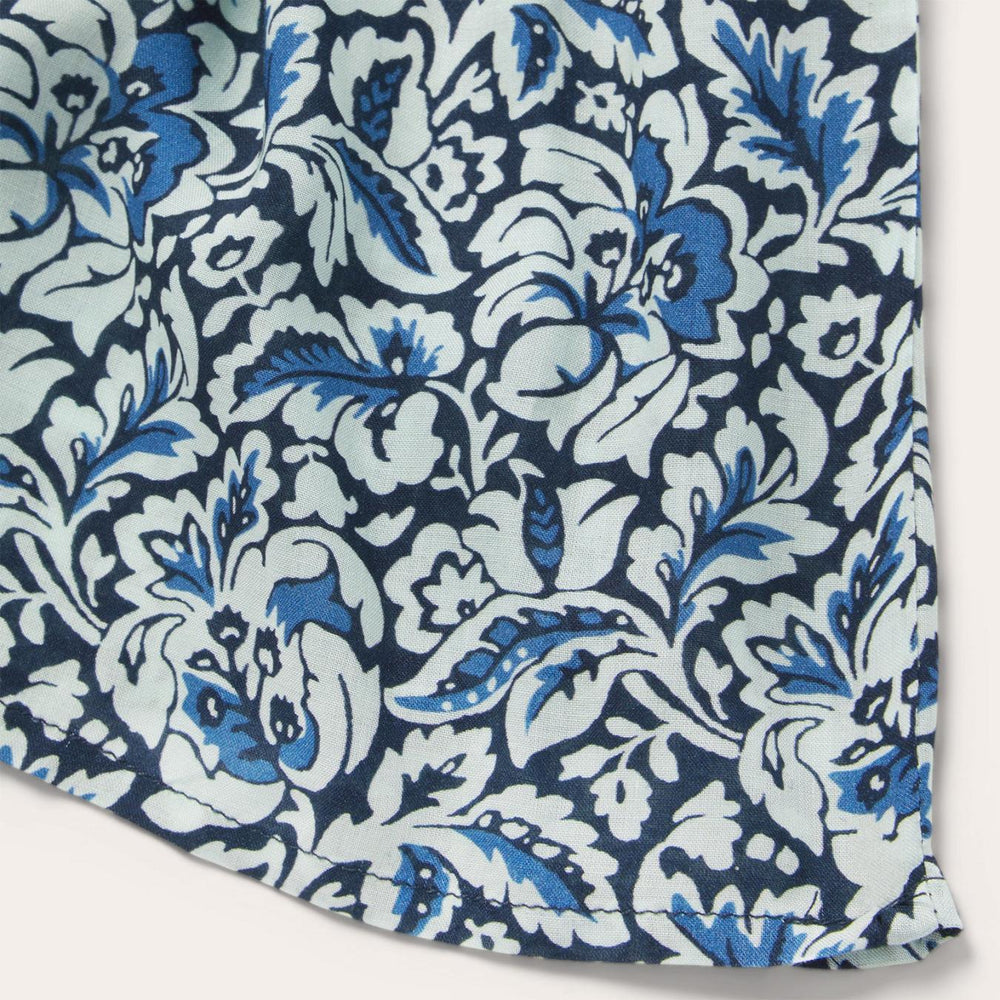 Women Midi | Stetson Indigo Tapestry Print Prairie Dress Blue