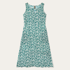 Women Midi | Stetson Jade Floral Print Sleeveless Dress Green