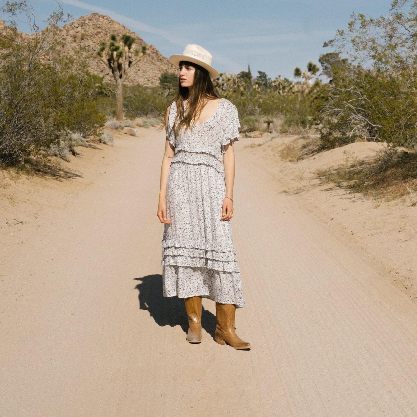 Women Midi | Stetson Stars Print Dress White