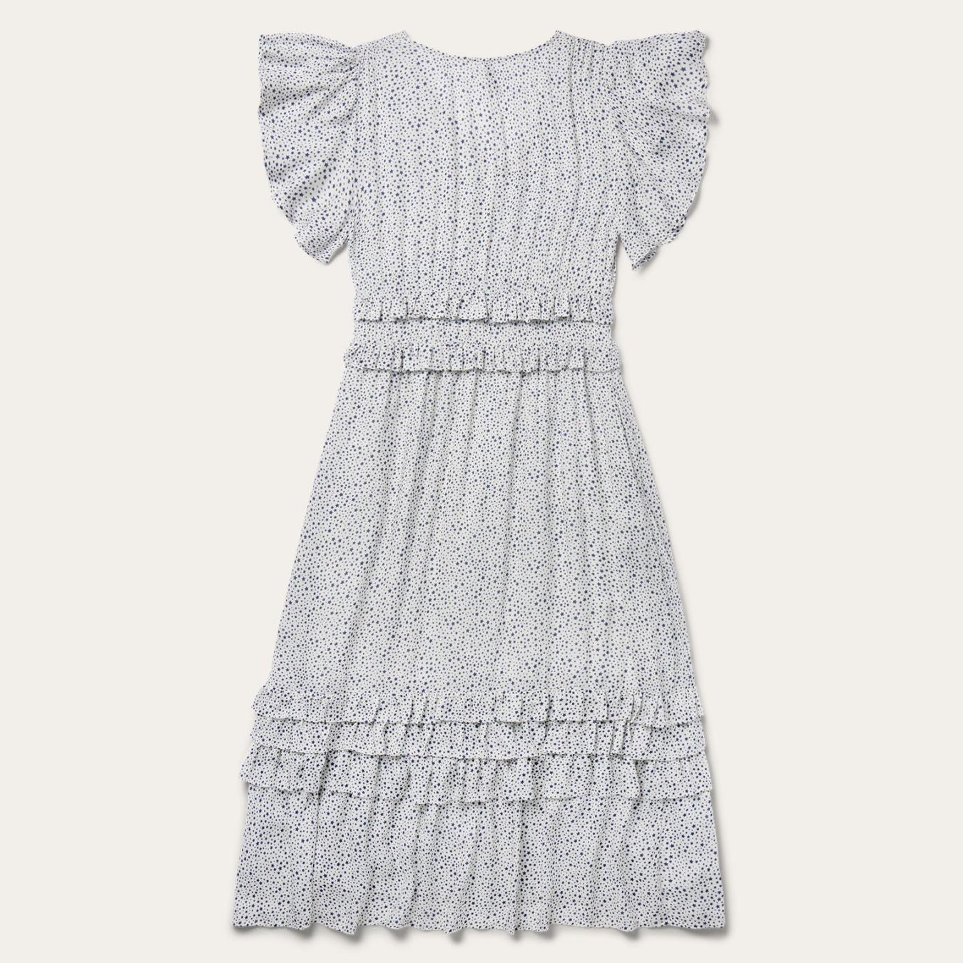 Women Midi | Stetson Stars Print Dress White