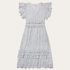 Women Midi | Stetson Stars Print Dress White