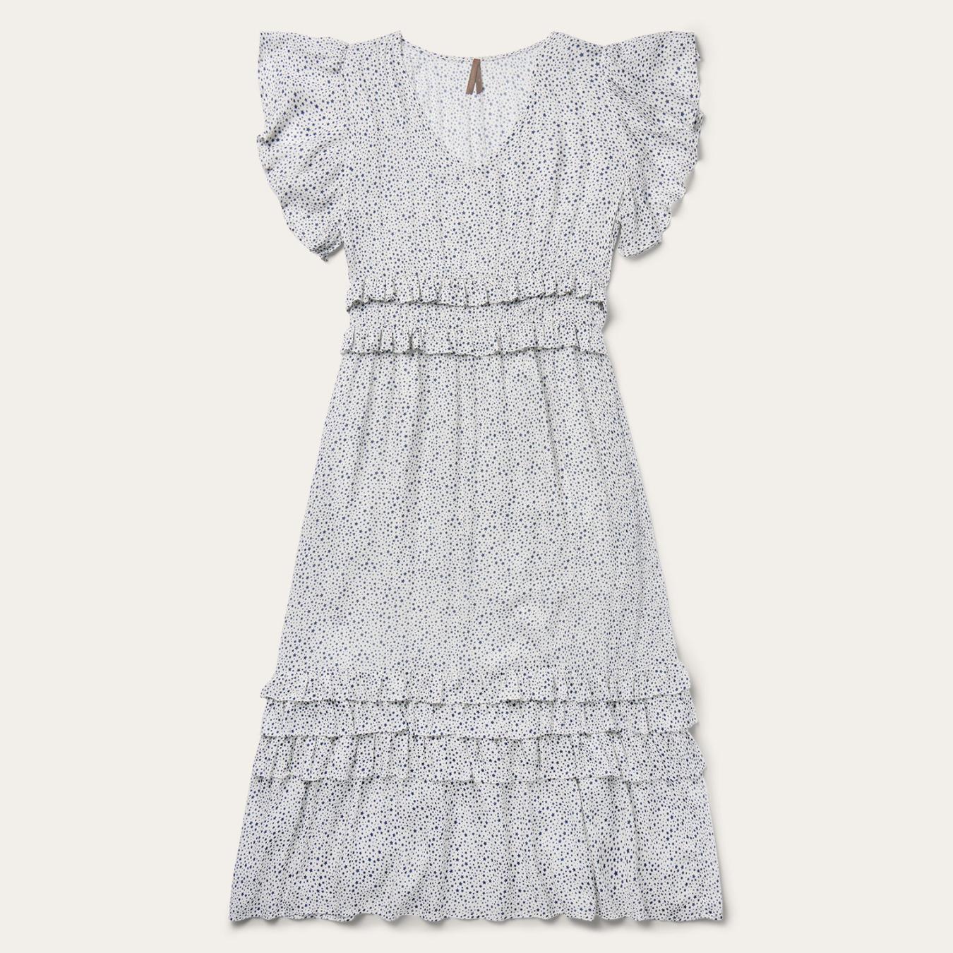 Women Midi | Stetson Stars Print Dress White