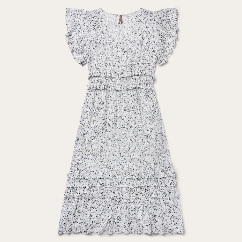 Women Midi | Stetson Stars Print Dress White