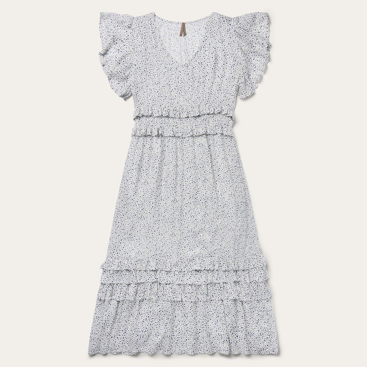 Women Midi | Stetson Stars Print Dress White