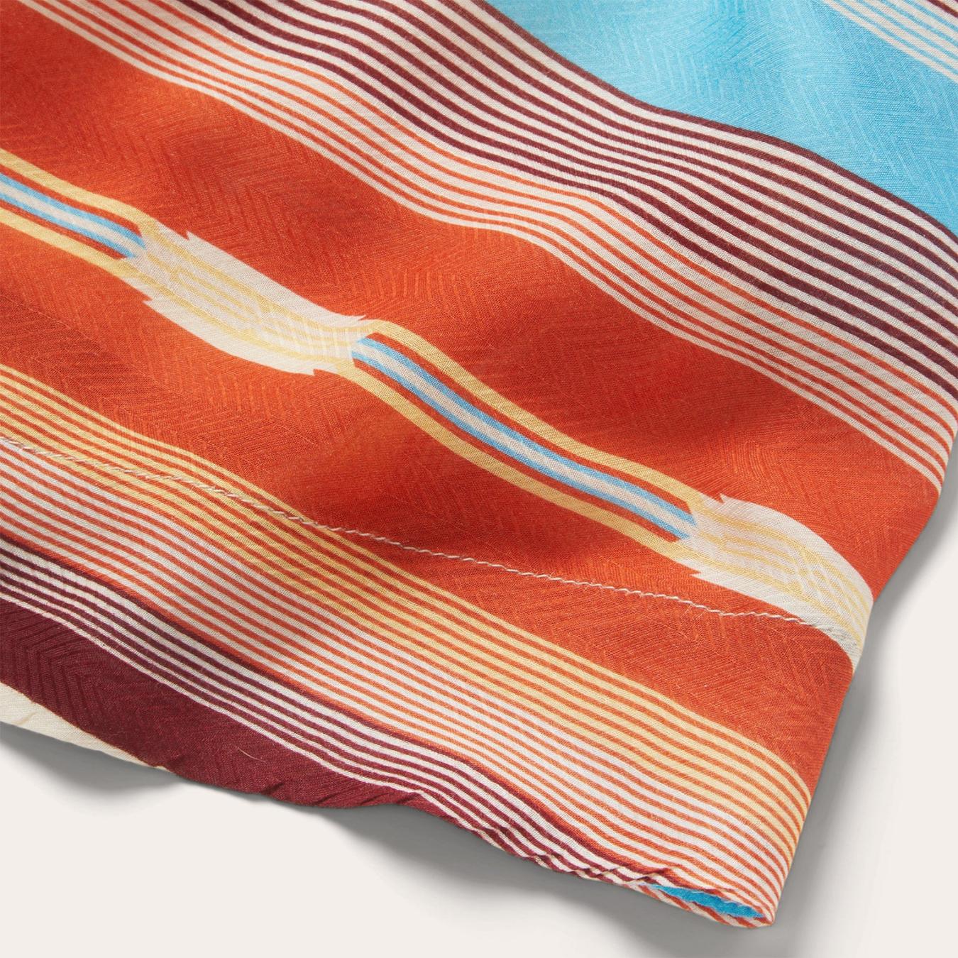 Women Midi | Stetson Sunset Serape Print Rayon Herringbone Wrap Front Dress Multi