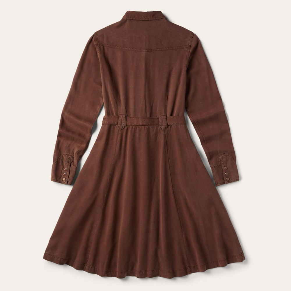 Women Midi | Stetson Tobacco Western Dress Brown