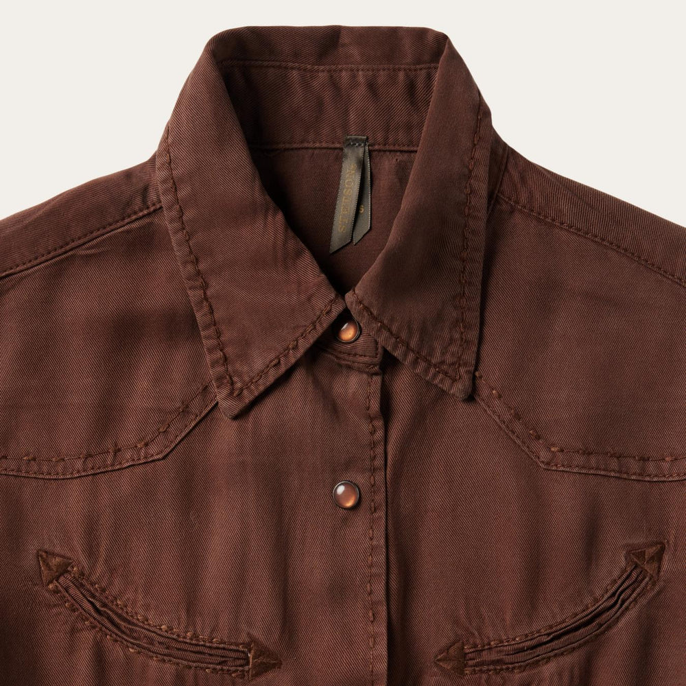 Women Midi | Stetson Tobacco Western Dress Brown