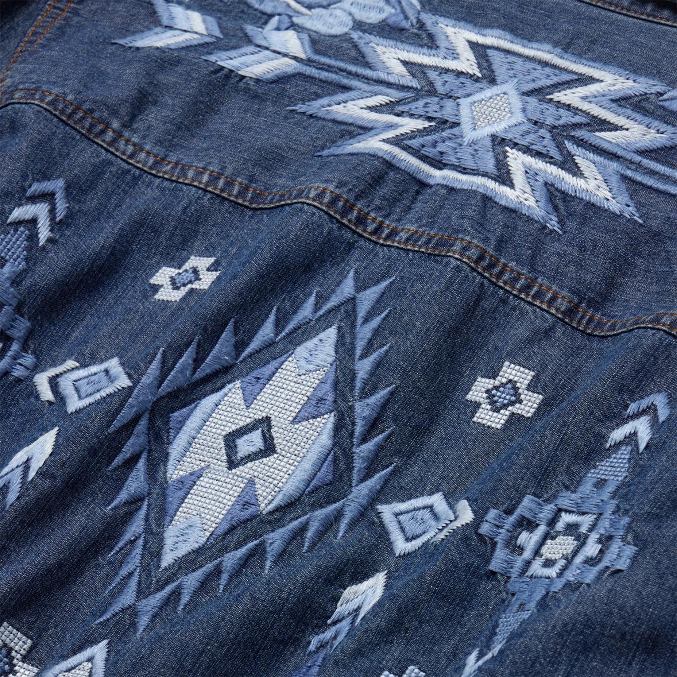 Women Mini | Stetson Dark Blue Denim Shirt Dress Blue