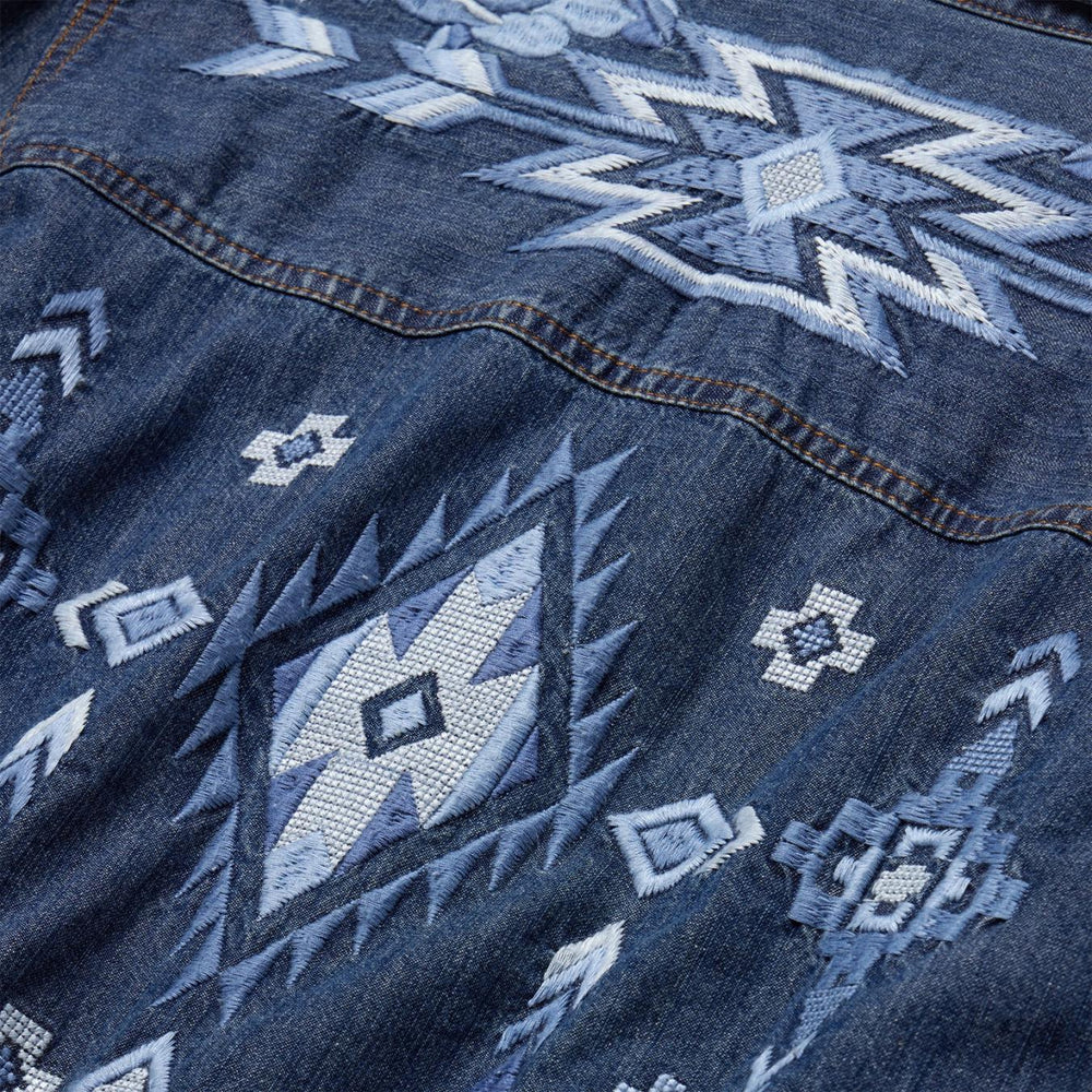 Women Mini | Stetson Dark Blue Denim Shirt Dress Blue