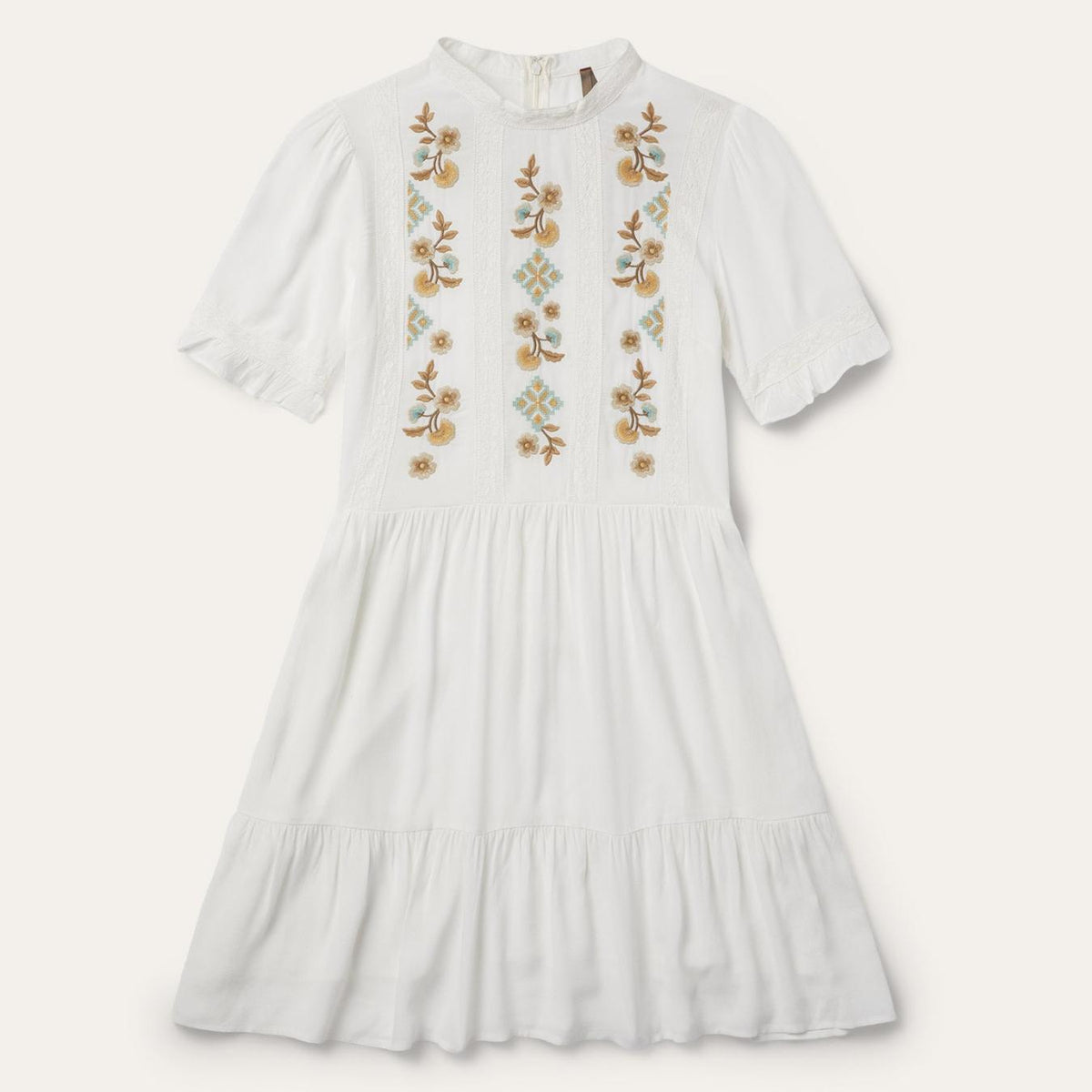 Women Mini | Stetson Flat Weave Dress White