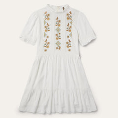 Women Mini | Stetson Flat Weave Dress White