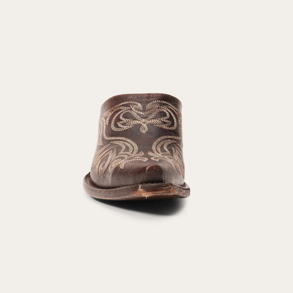 Women Mules | Stetson Adley Vintage Finished Leather Mules Brown