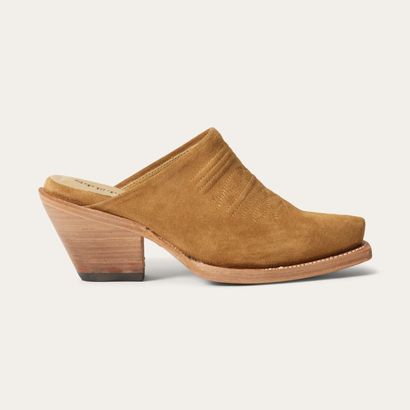 Women Mules | Stetson Reed Western Mules Tan