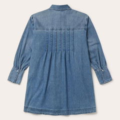Women Shirt Dresses | Stetson Denim Button Front Shirt Dress Blue