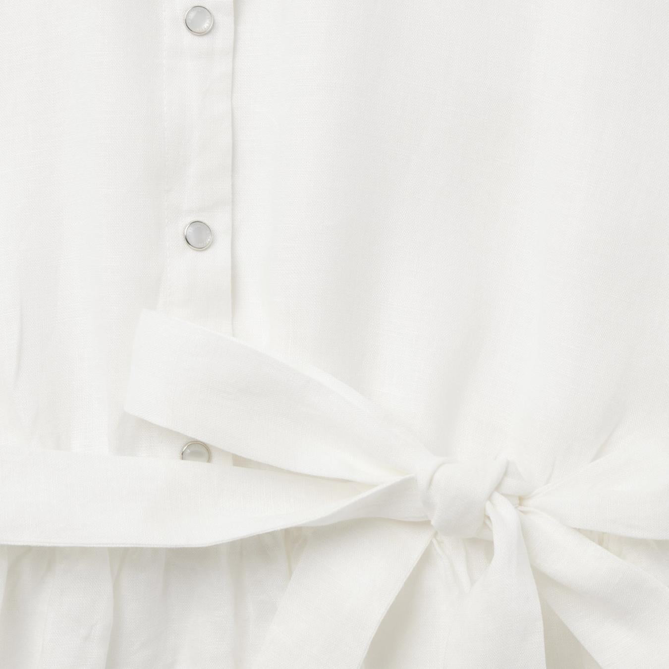 Women Shirt Dresses | Stetson White Linen Shirt Dress White